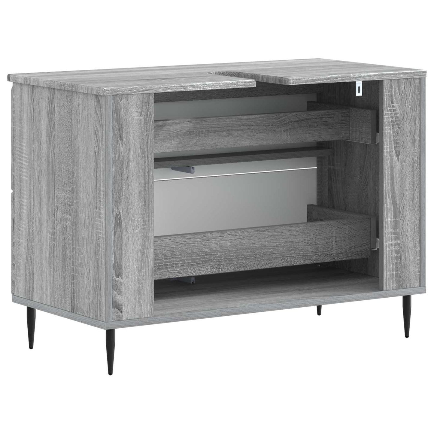 vidaXL Ντουλάπα Νιπτήρα Mπάνιου ZWOLLE Γκρι Sonoma 82 x 41 x 58,5 εκ