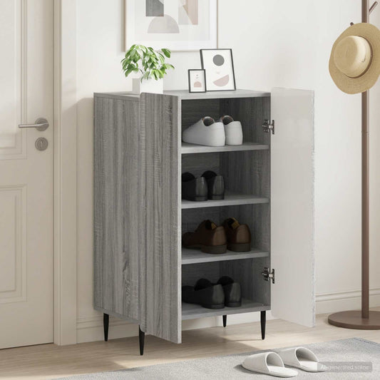 vidaXL Ντουλάπα Παπουτσιών ZWOLLE 59,5 x 39,5 x 91,5 εκ. Γκρι Sonoma