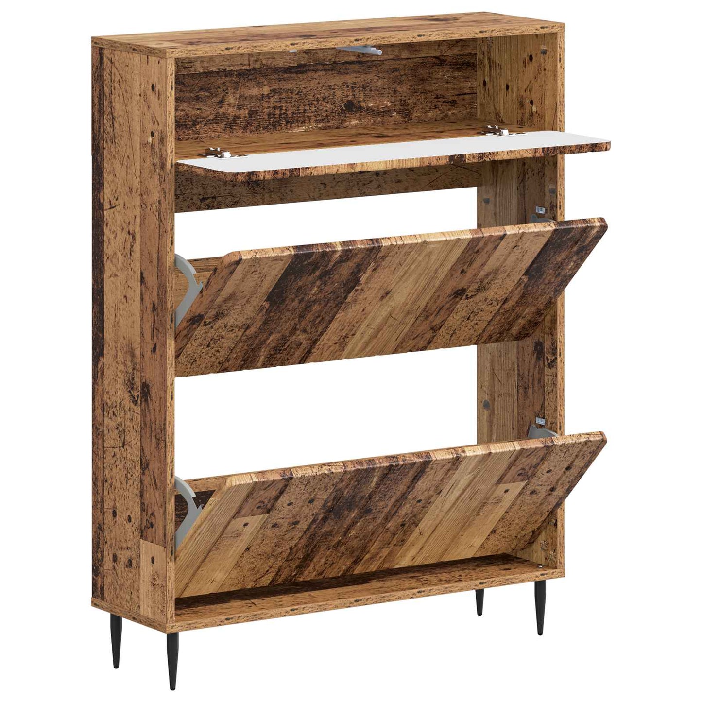 vidaXL Ντουλάπα Παπουτσιών ZWOLLE 78 x 24 x 103 εκ. Επεξεργασμένο Ξύλο