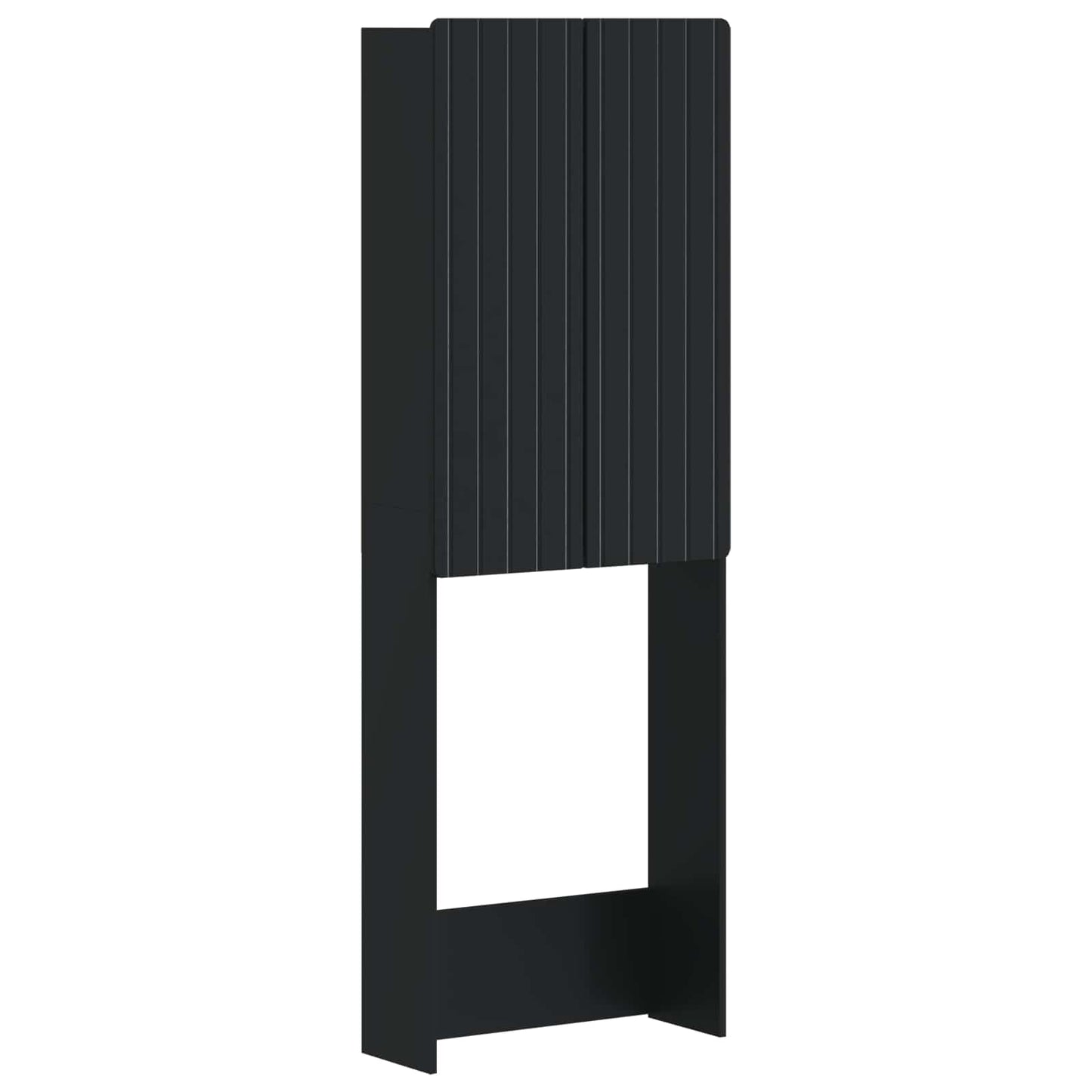 vidaXL Ντουλάπα τουαλέτας ZWOLLE Μαύρο 66 x 25,5 x 190 εκ.