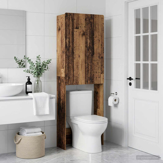 vidaXL Ντουλάπα τουαλέτας ZWOLLE Παλαιωμένο ξύλο 66 x 25,5 x 190 εκ.