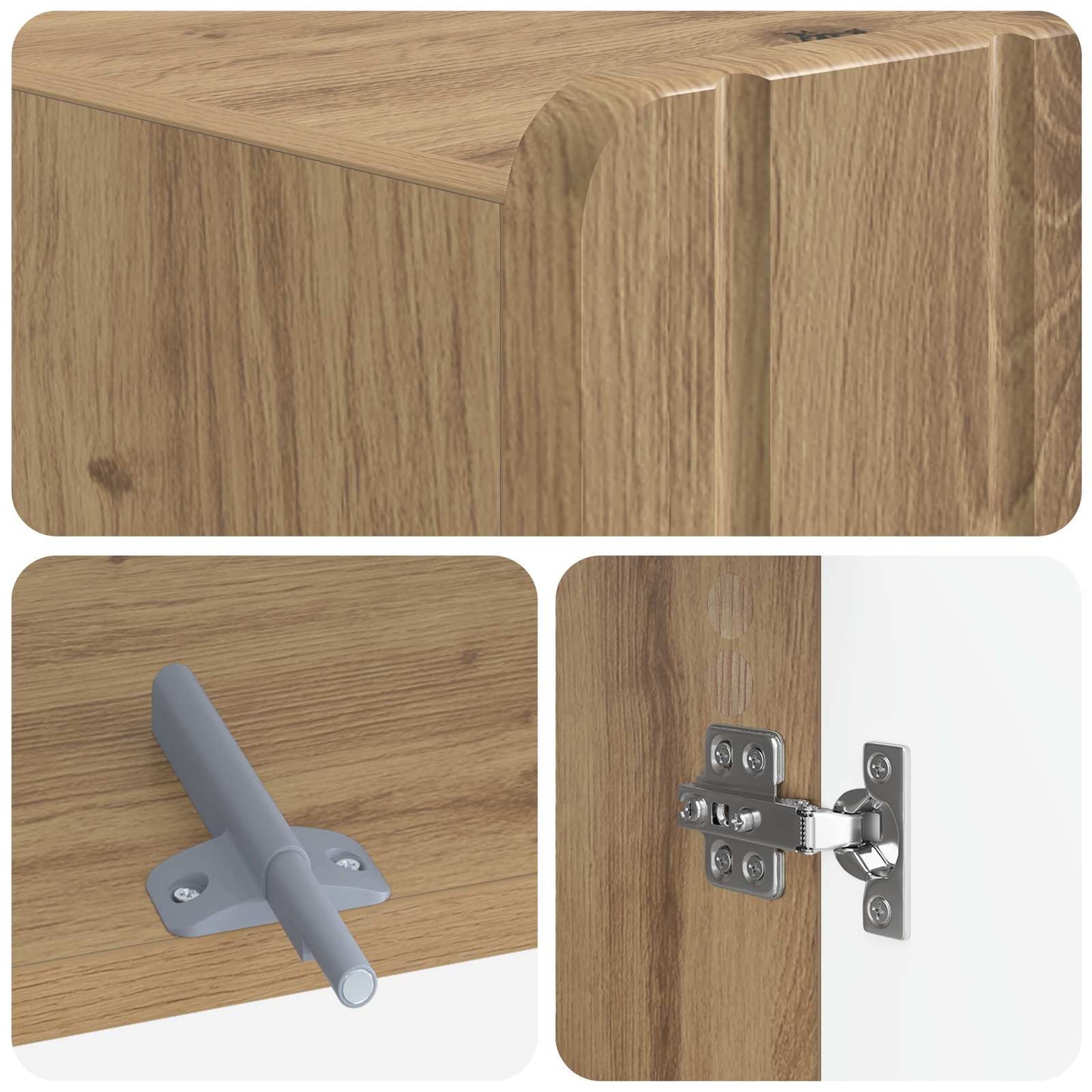 vidaXL Ντουλάπα τουαλέτας ZWOLLE Artisan Δρυς 66 x 25,5 x 190 εκ.