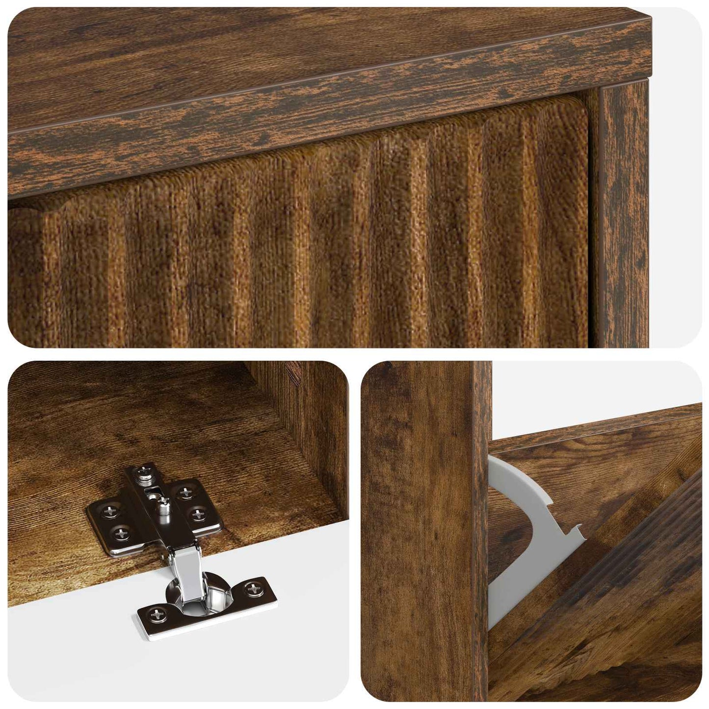 vidaXL Ντουλάπα Παπουτσιών ARNHEM 78 x 24 x 103 εκ. Επεξεργασμένο Ξύλο