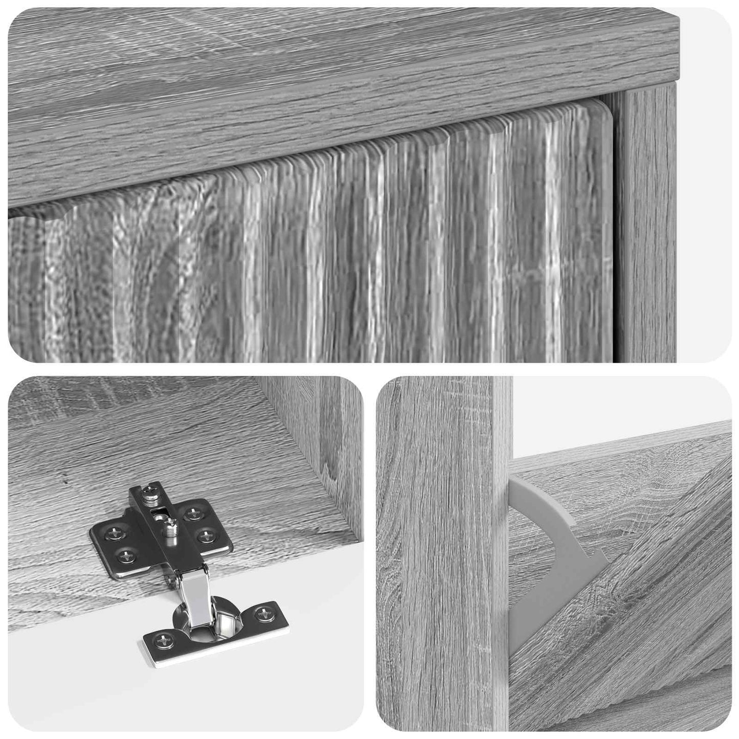 vidaXL Ντουλάπα Παπουτσιών ARNHEM 78 x 24 x 103 εκ. Επεξεργασμένο Ξύλο