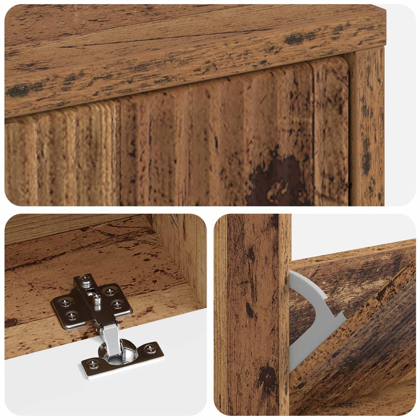 vidaXL Ντουλάπα Παπουτσιών ARNHEM 78 x 24 x 103 εκ. Επεξεργασμένο Ξύλο
