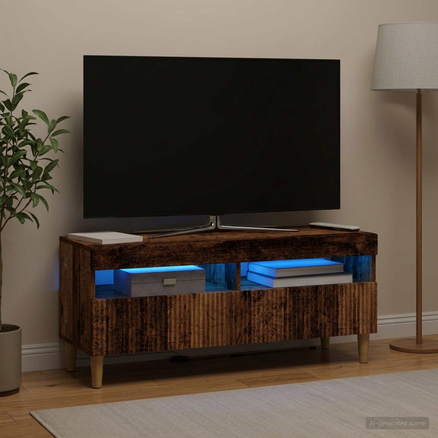 vidaXL Ντουλάπα LED Τηλεόρασης ARNHEM 100 x 35 x 43 εκ.