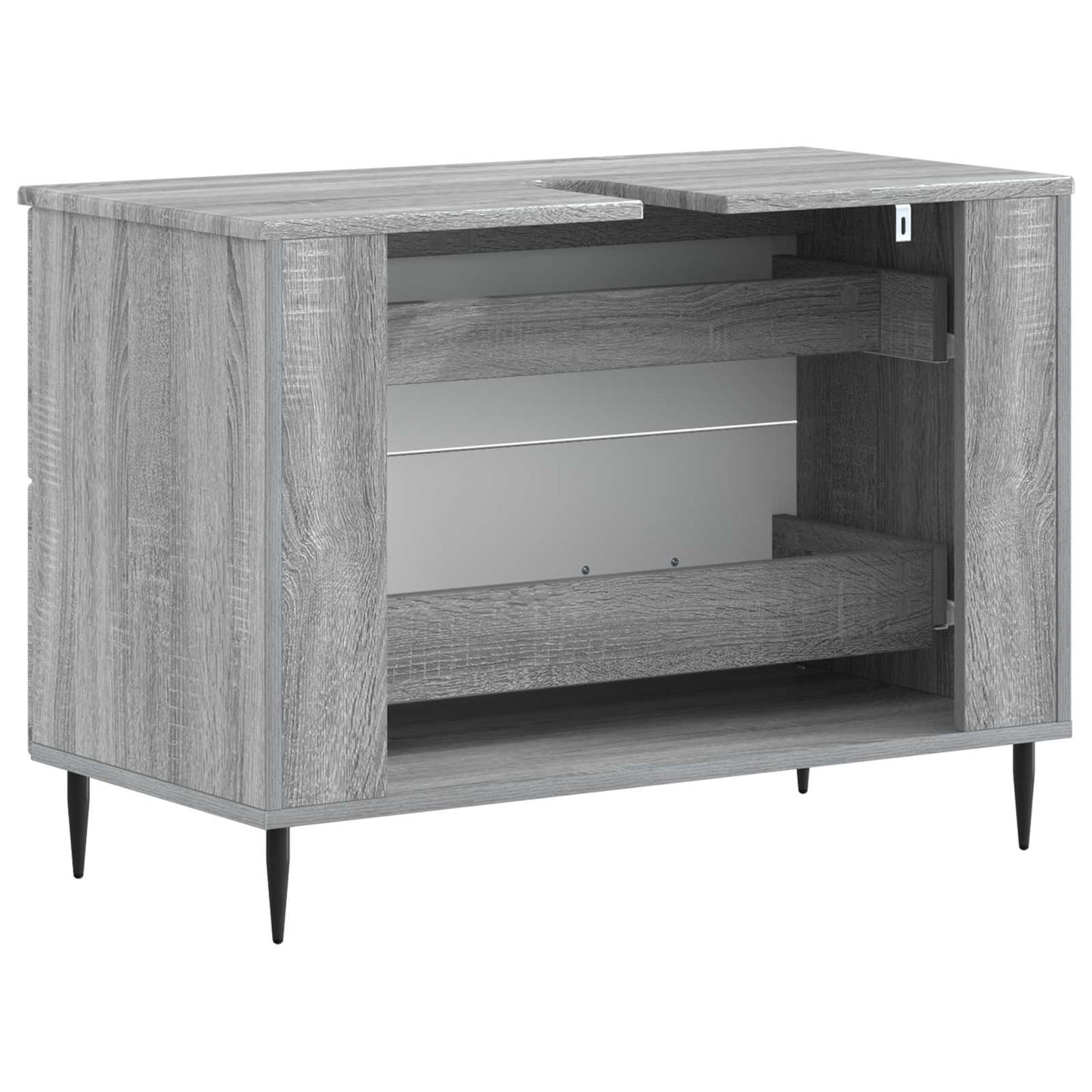 vidaXL Ντουλάπα Νιπτήρα Mπάνιου HAARLEM Γκρι Sonoma 82 x 41 x 58,5 εκ