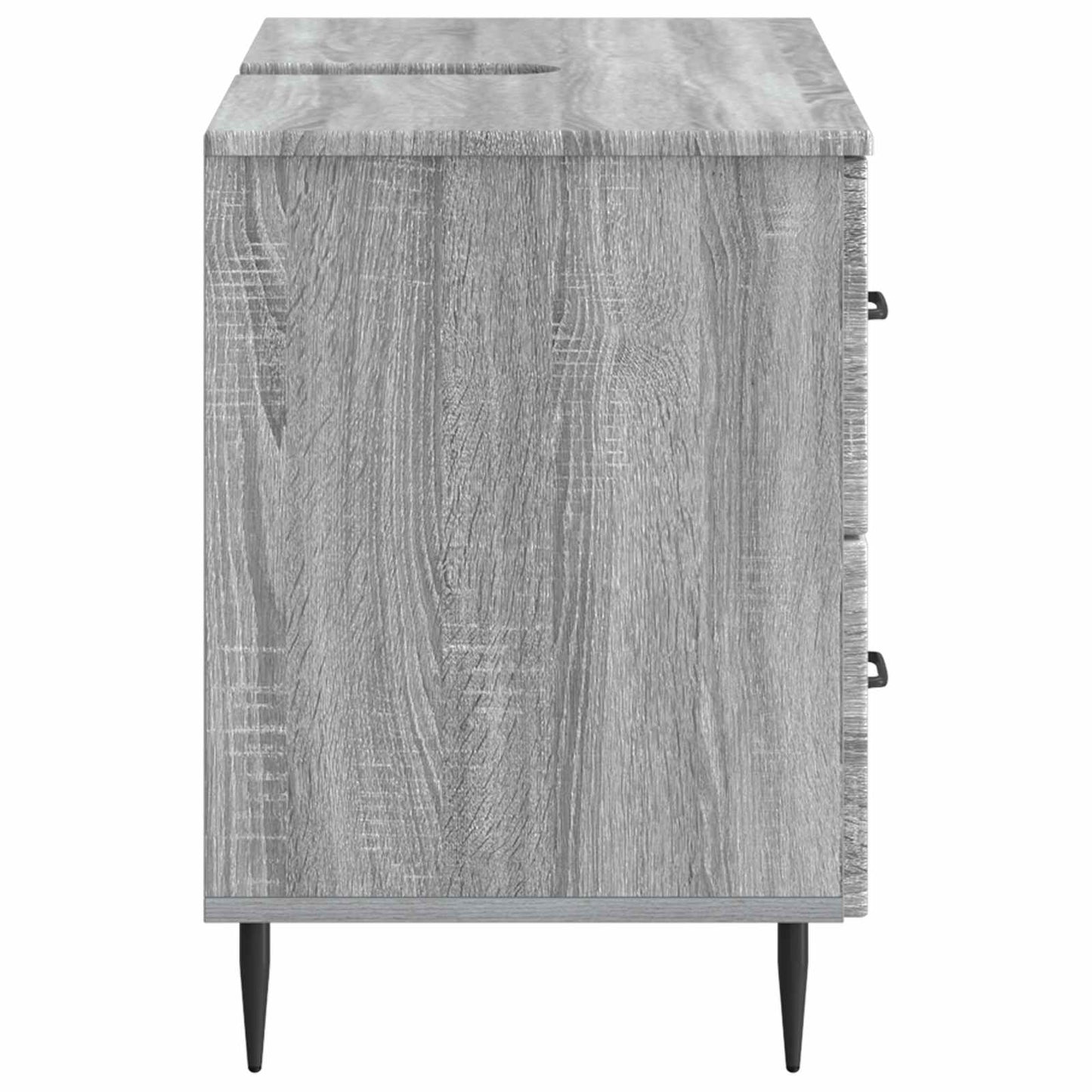 vidaXL Ντουλάπα Νιπτήρα Mπάνιου HAARLEM Γκρι Sonoma 82 x 41 x 58,5 εκ