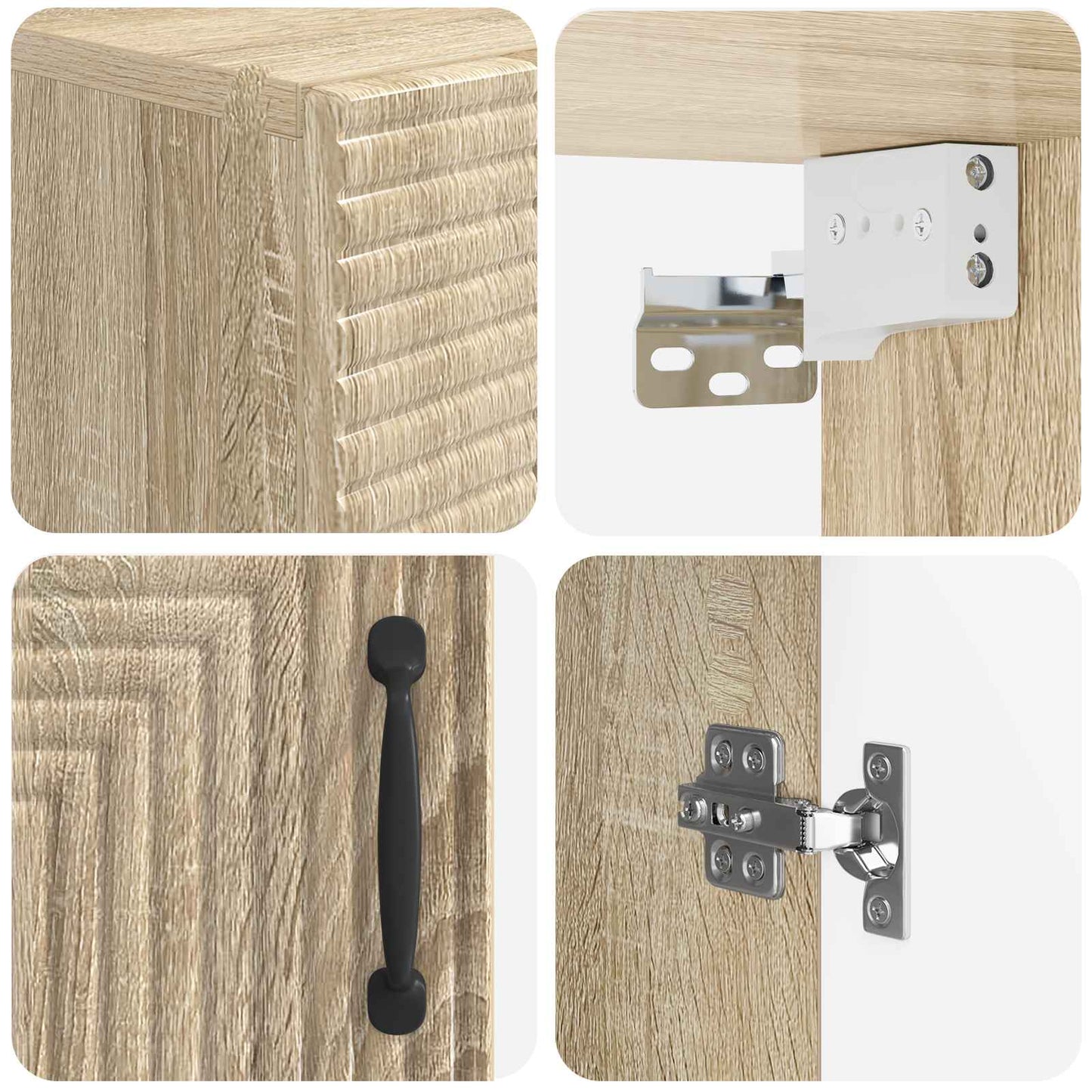 vidaXL Ντουλάπα τοίχου μπάνιου HAARLEM Sonoma Δρυς 30 x 31 x 59 εκ.
