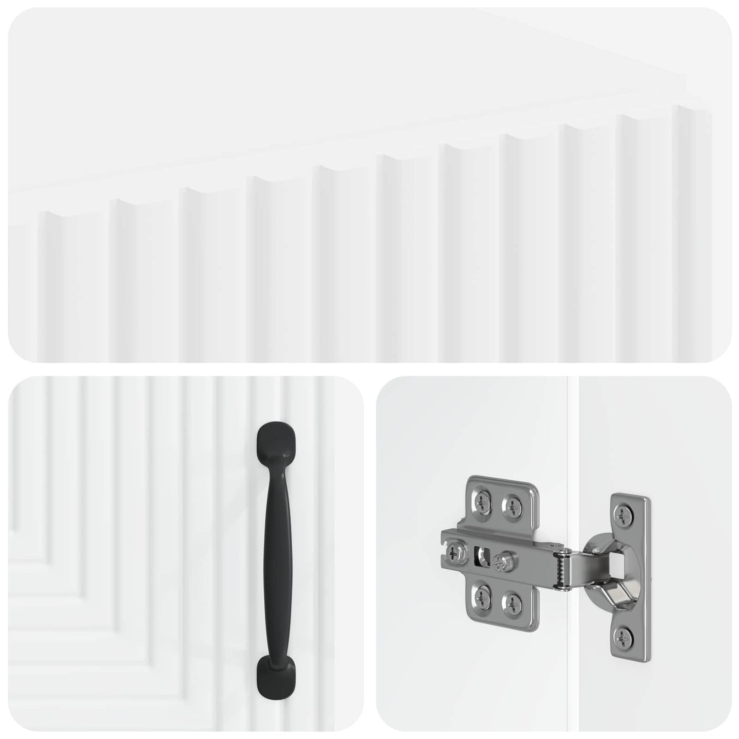 vidaXL Ντουλάπι Αποθήκευσης Μπάνιου HAARLEM Λευκό 59,5 x 31 x 80 εκ