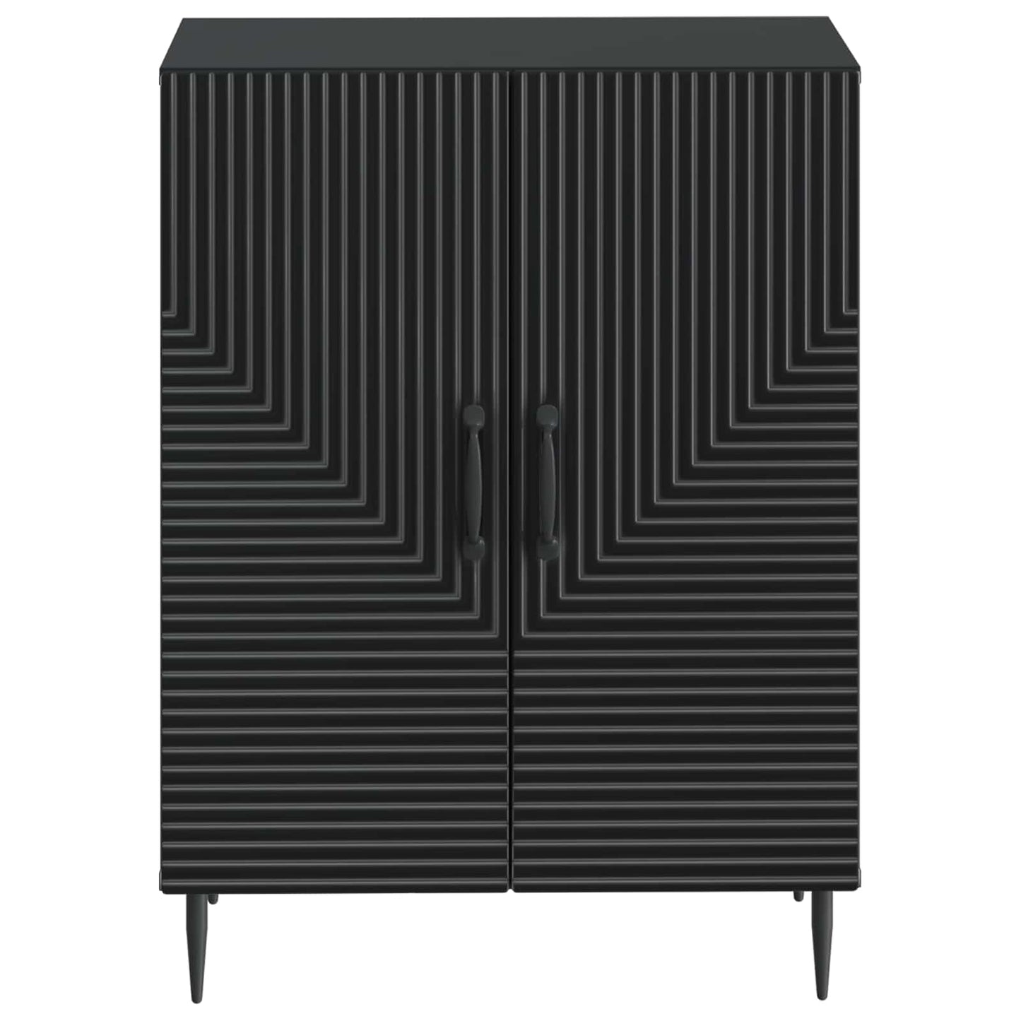 vidaXL Ντουλάπι Αποθήκευσης Μπάνιου HAARLEM Μαύρο 59,5 x 31 x 80 εκ