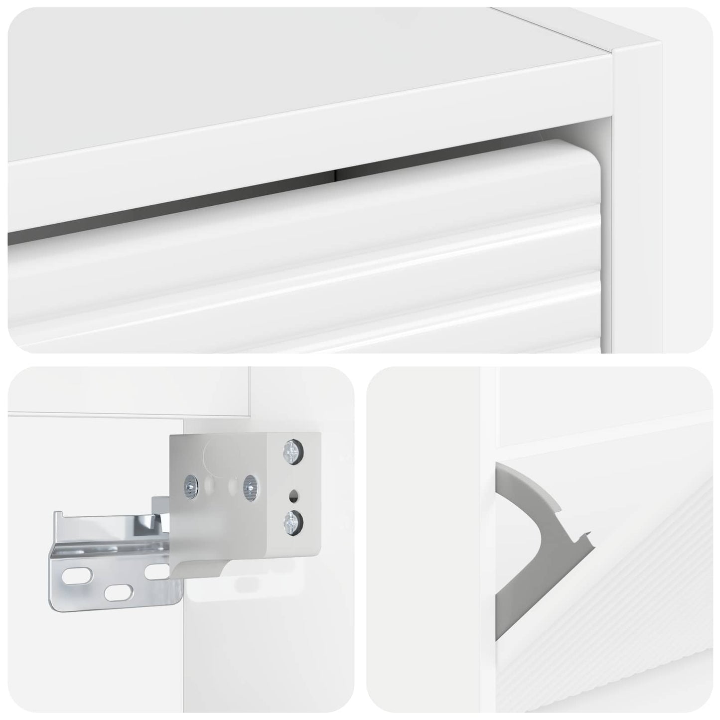 vidaXL Τοίχου Ντουλάπα Παπουτσιών HAARLEM 71 x 17 x 43 εκ