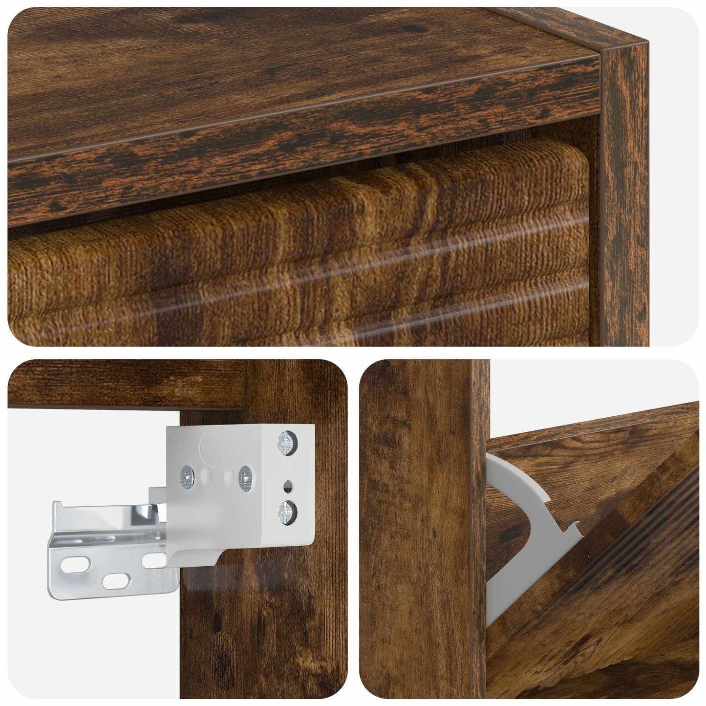 vidaXL Τοίχου Ντουλάπα Παπουτσιών HAARLEM 71 x 17 x 43 εκ