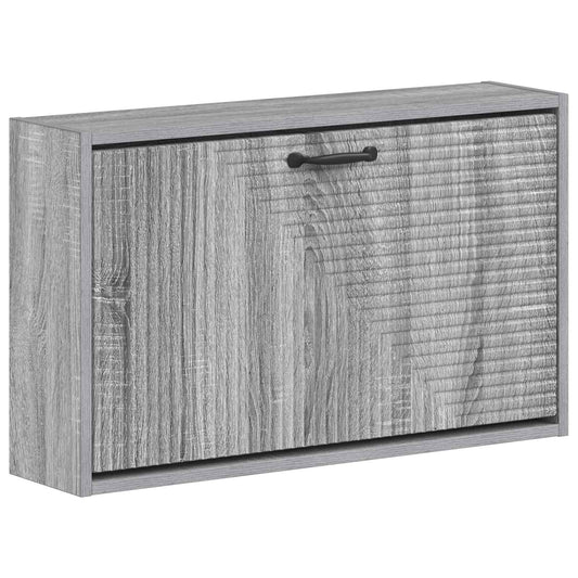 vidaXL Τοίχου Ντουλάπα Παπουτσιών HAARLEM 71 x 17 x 43 εκ Γκρι Sonoma