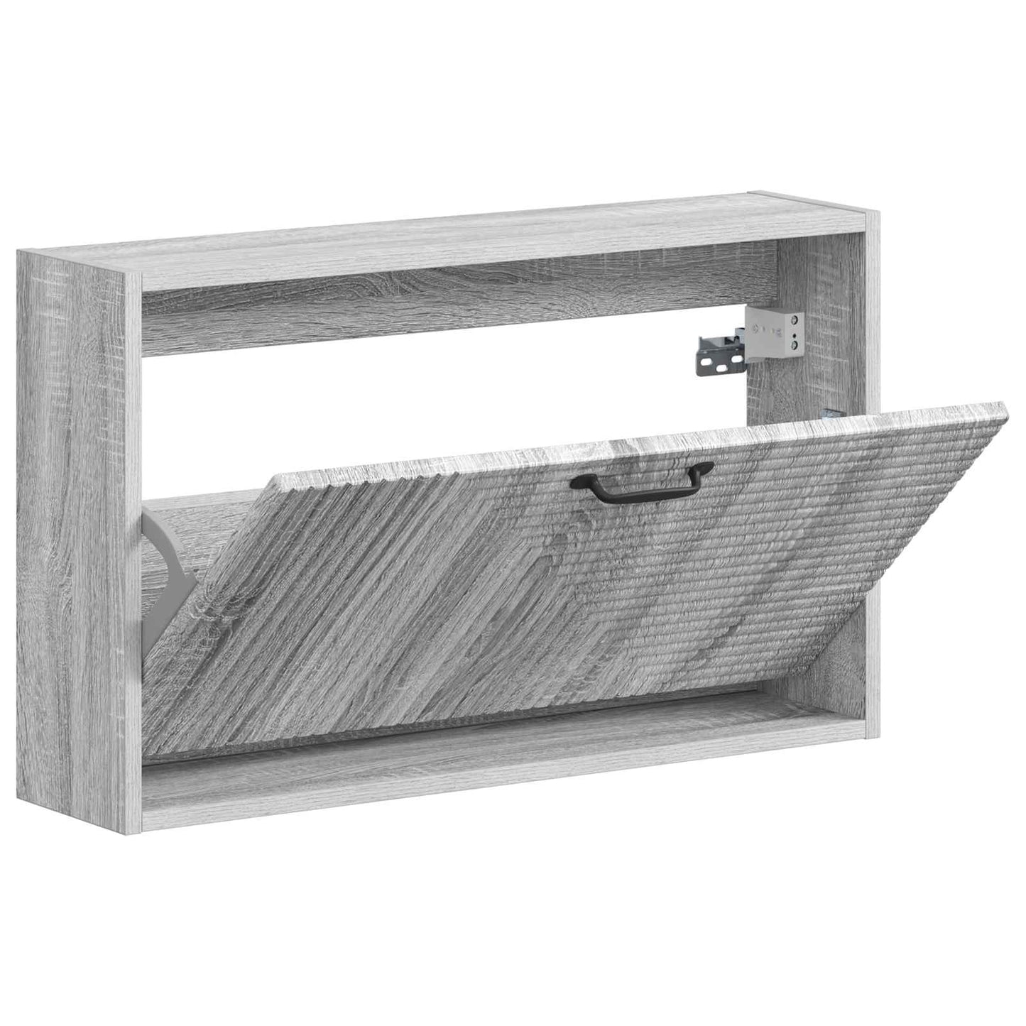 vidaXL Τοίχου Ντουλάπα Παπουτσιών HAARLEM 71 x 17 x 43 εκ Γκρι Sonoma
