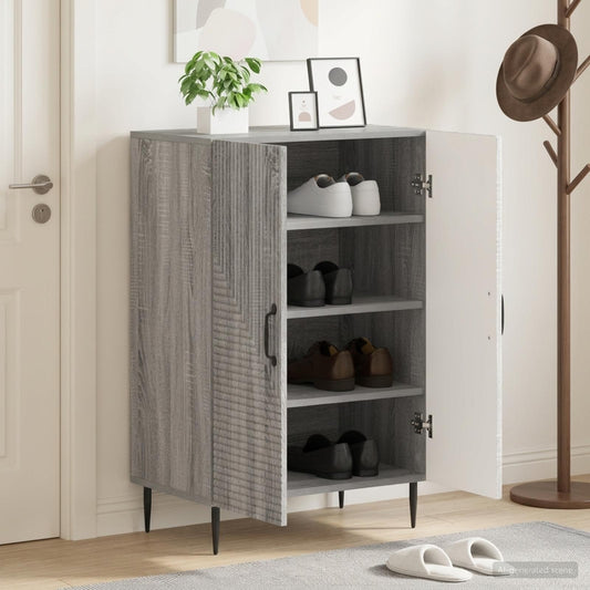 vidaXL Ντουλάπα Παπουτσιών HAARLEM 59,5 x 39,5 x 89,5 εκ Γκρι Sonoma