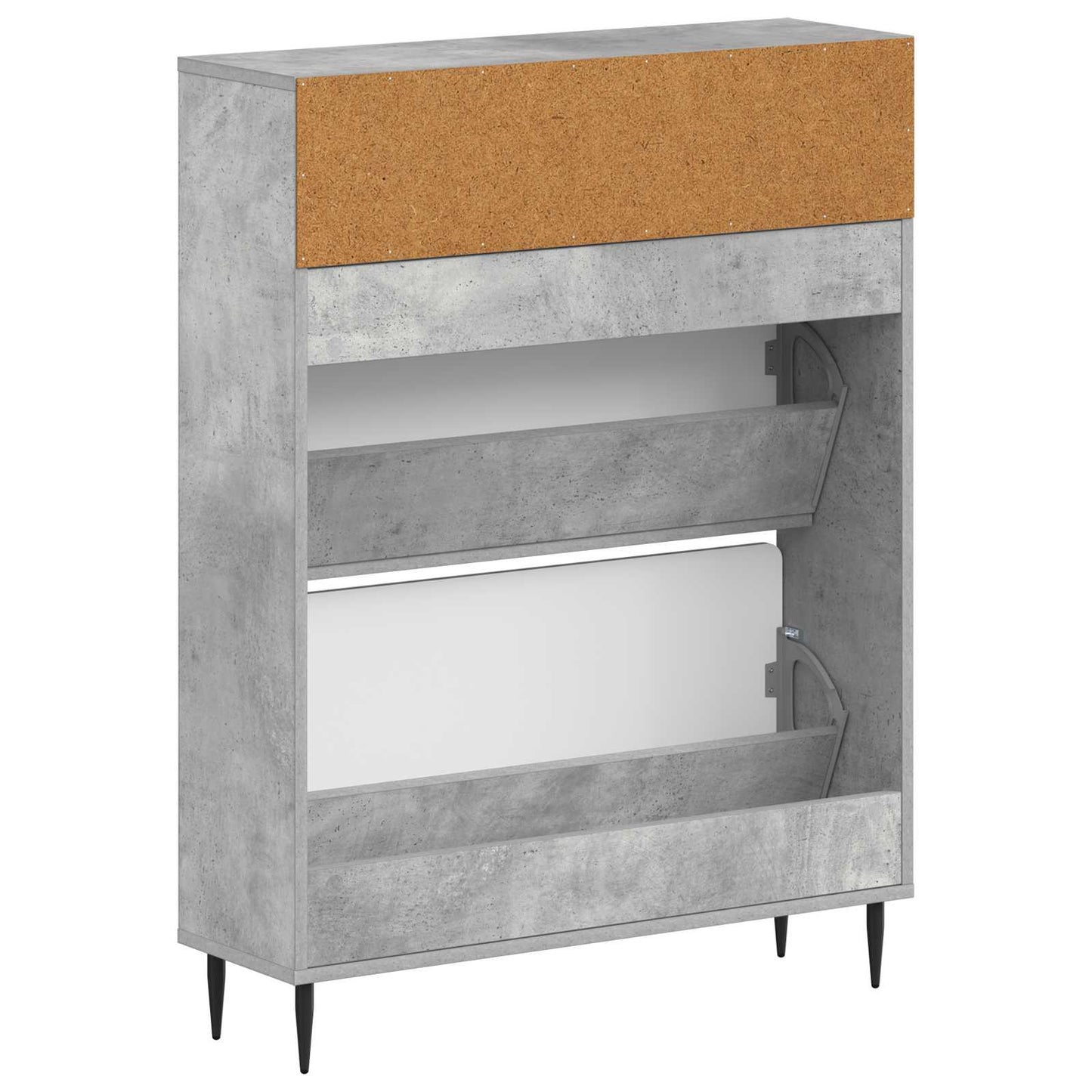 vidaXL Ντουλάπα Παπουτσιών HAARLEM 78 x 24 x 103 εκ. Γκρι Σκυροδέματος