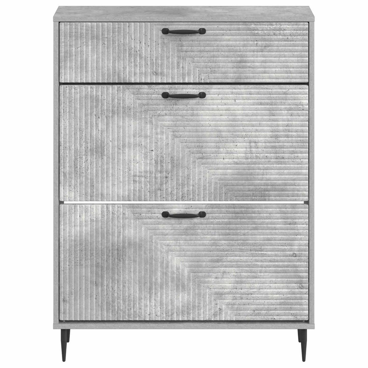 vidaXL Ντουλάπα Παπουτσιών HAARLEM 78 x 24 x 103 εκ. Γκρι Σκυροδέματος