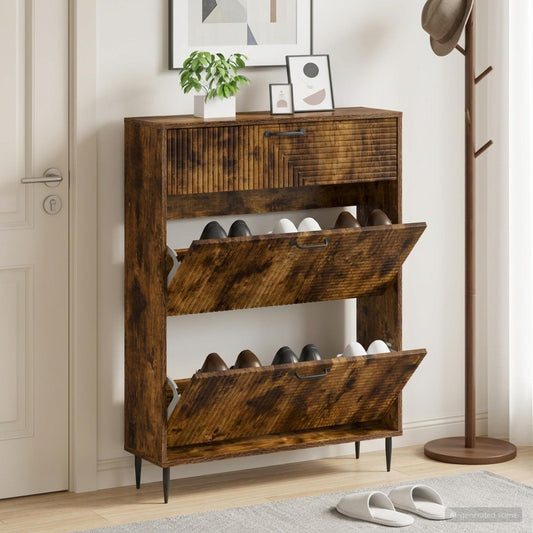 vidaXL Ντουλάπα Παπουτσιών HAARLEM 78 x 24 x 103 εκ.