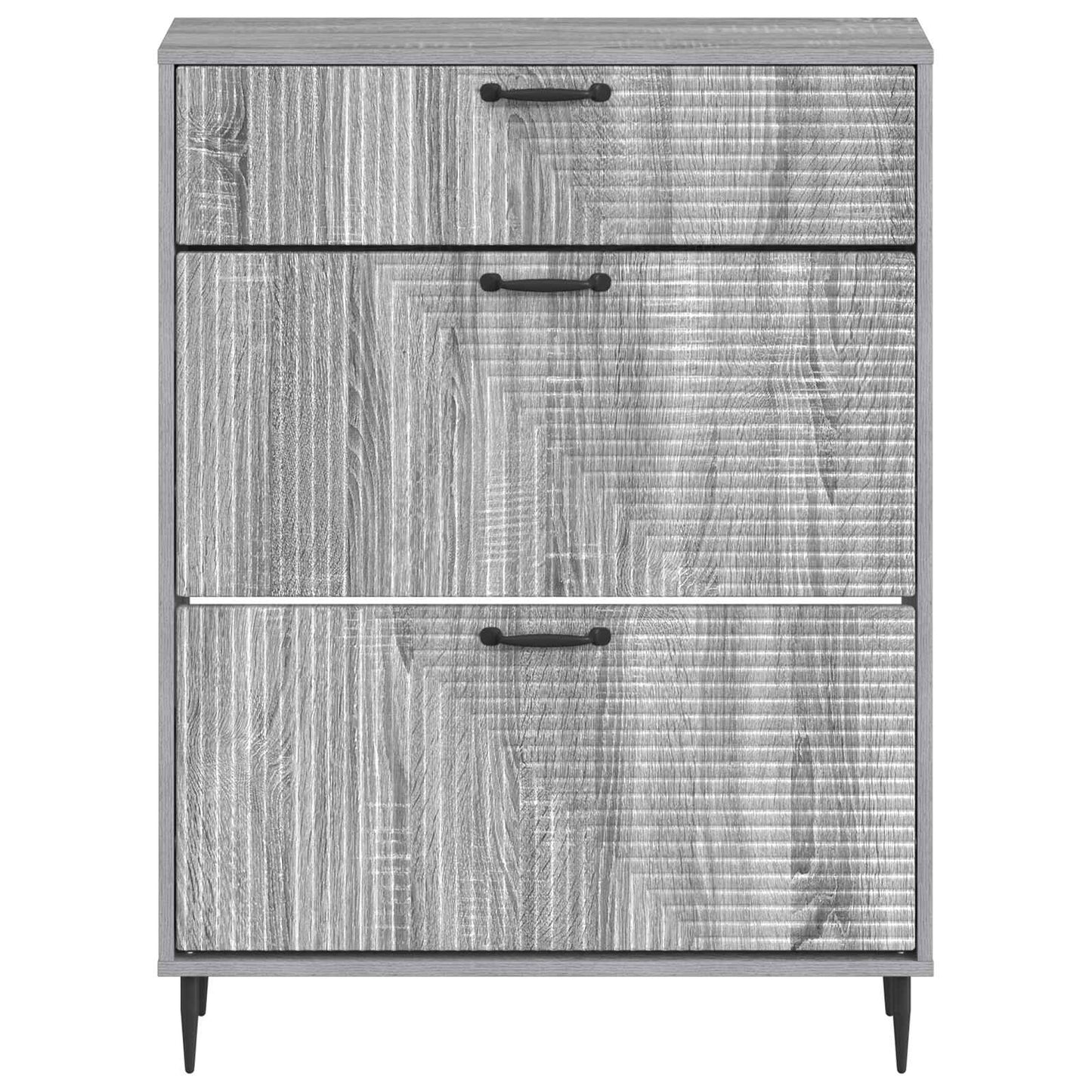 vidaXL Ντουλάπα Παπουτσιών HAARLEM 78 x 24 x 103 εκ. Γκρι Sonoma