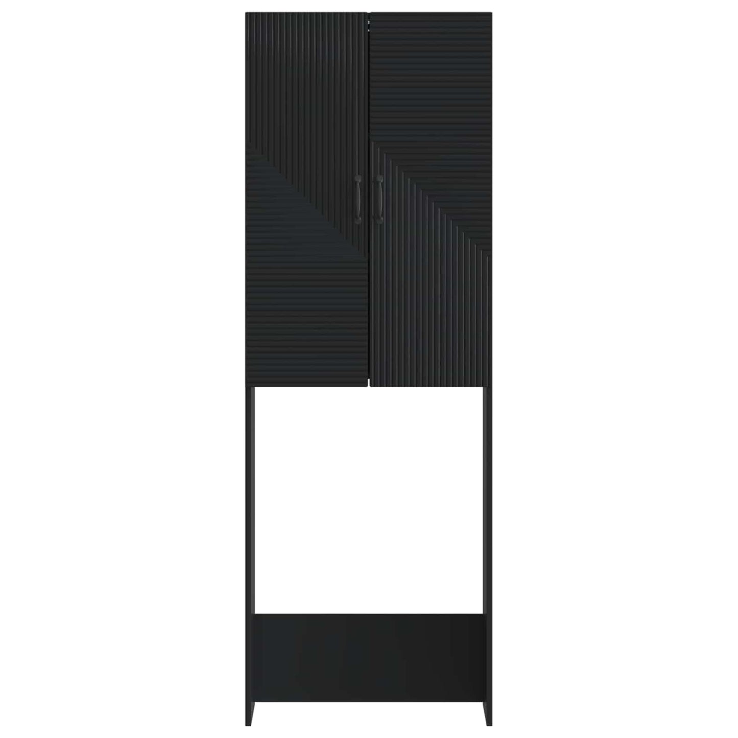 vidaXL Ντουλάπα τουαλέτας HAARLEM Μαύρο 66 x 25,5 x 190 εκ.