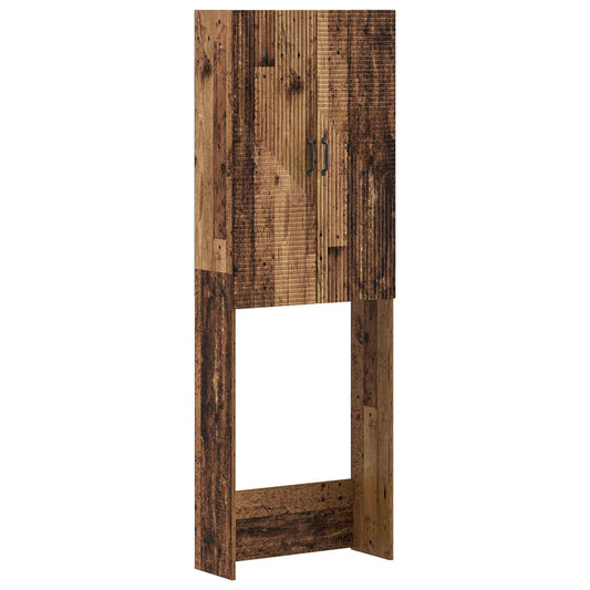 vidaXL Ντουλάπα τουαλέτας HAARLEM Παλαιωμένο ξύλο 66 x 25,5 x 190 εκ.