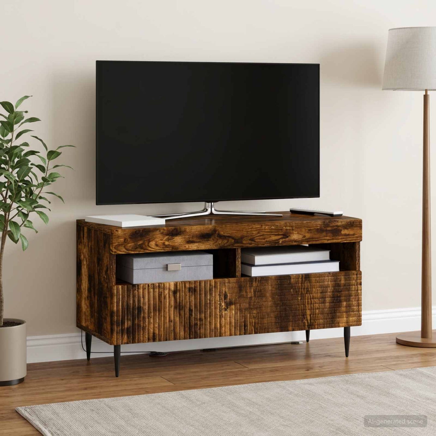 vidaXL Ντουλάπα LED Τηλεόρασης HAARLEM 81 x 35 x 43 εκ.