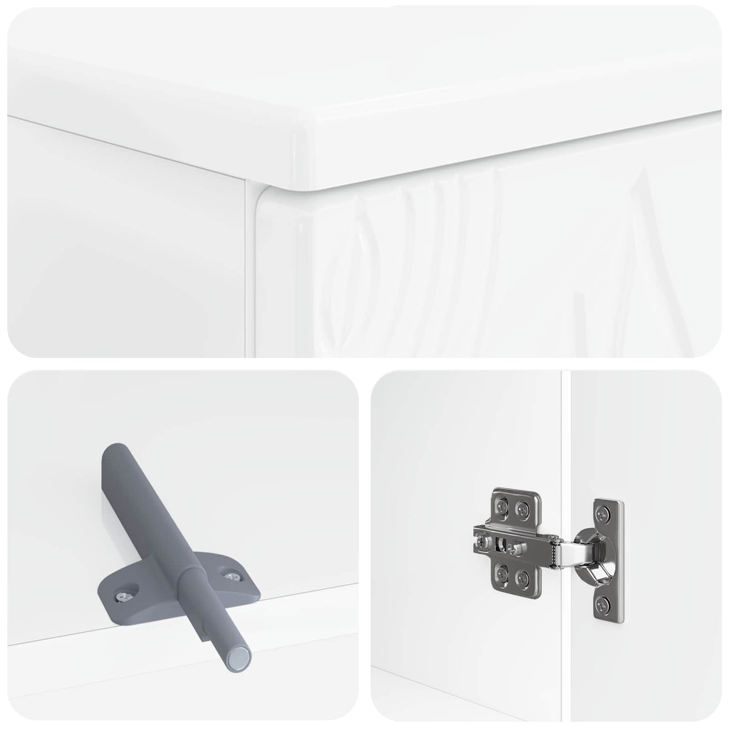 vidaXL Ντουλάπα Νιπτήρα Mπάνιου DELFT Λευκό 59,5 x 31,5 x 59 εκ.