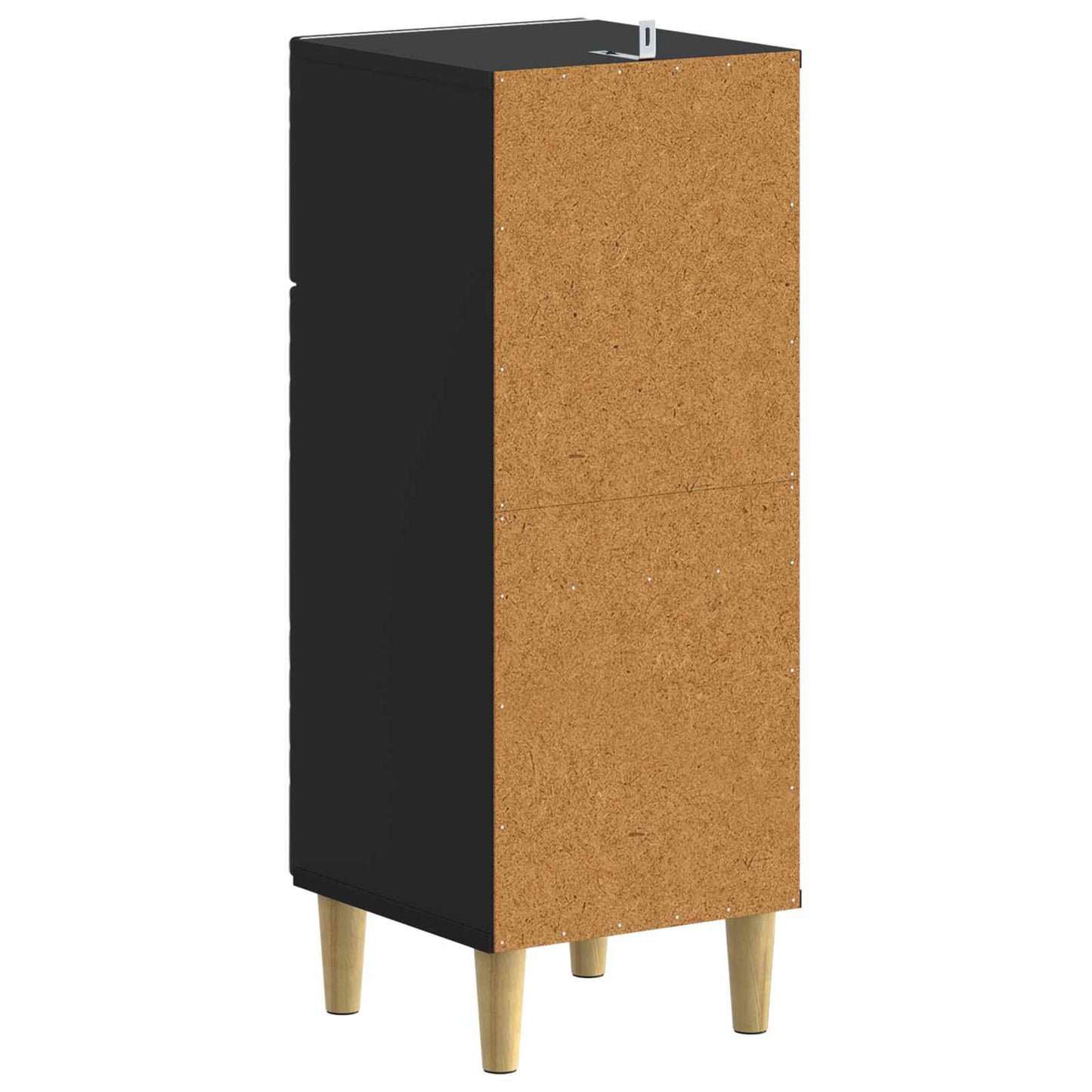 vidaXL Ντουλάπι Αποθήκευσης Μπάνιου DELFT Μαύρο 30 x 31 x 80 εκ.