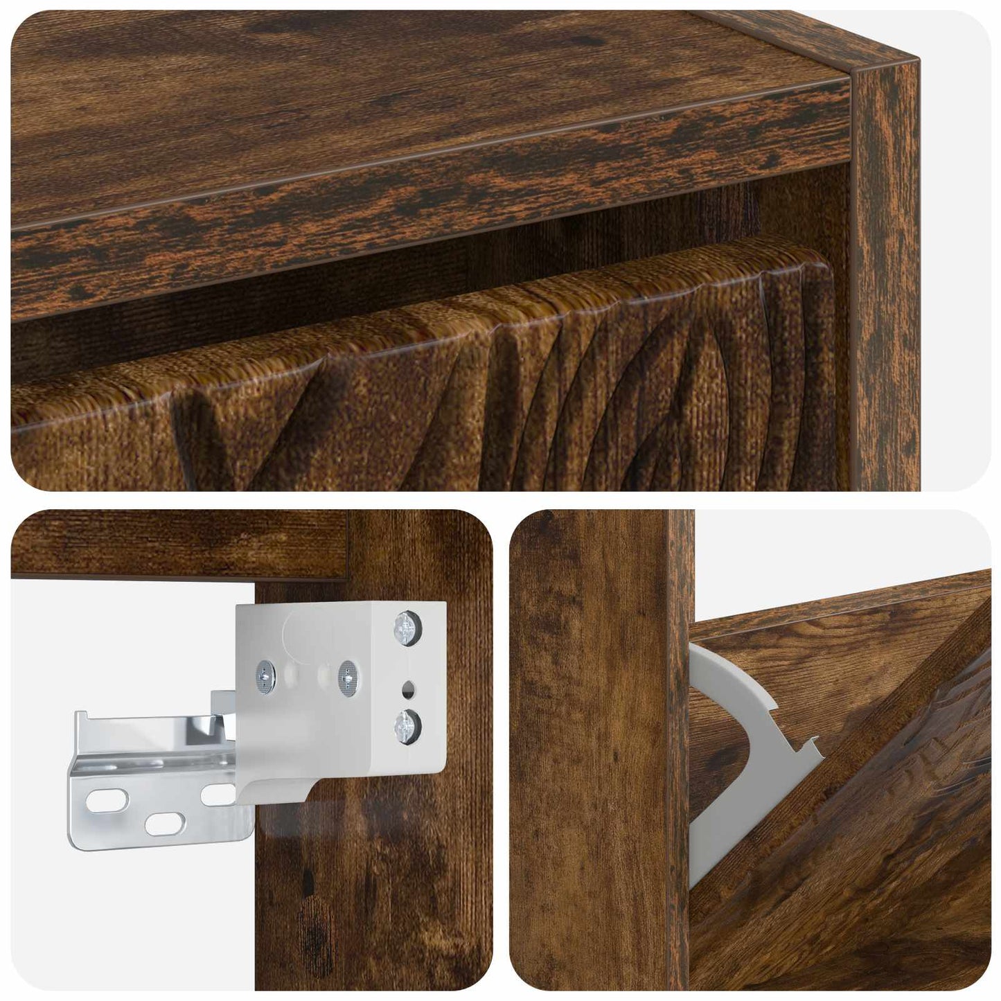 vidaXL Τοίχου Ντουλάπα Παπουτσιών DELFT 71 x 17 x 43 εκ