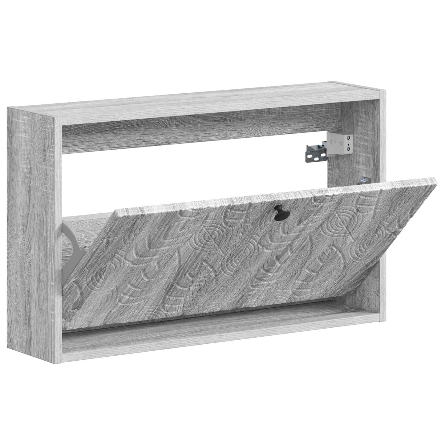 vidaXL Τοίχου Ντουλάπα Παπουτσιών DELFT 71 x 17 x 43 εκ Γκρι Sonoma