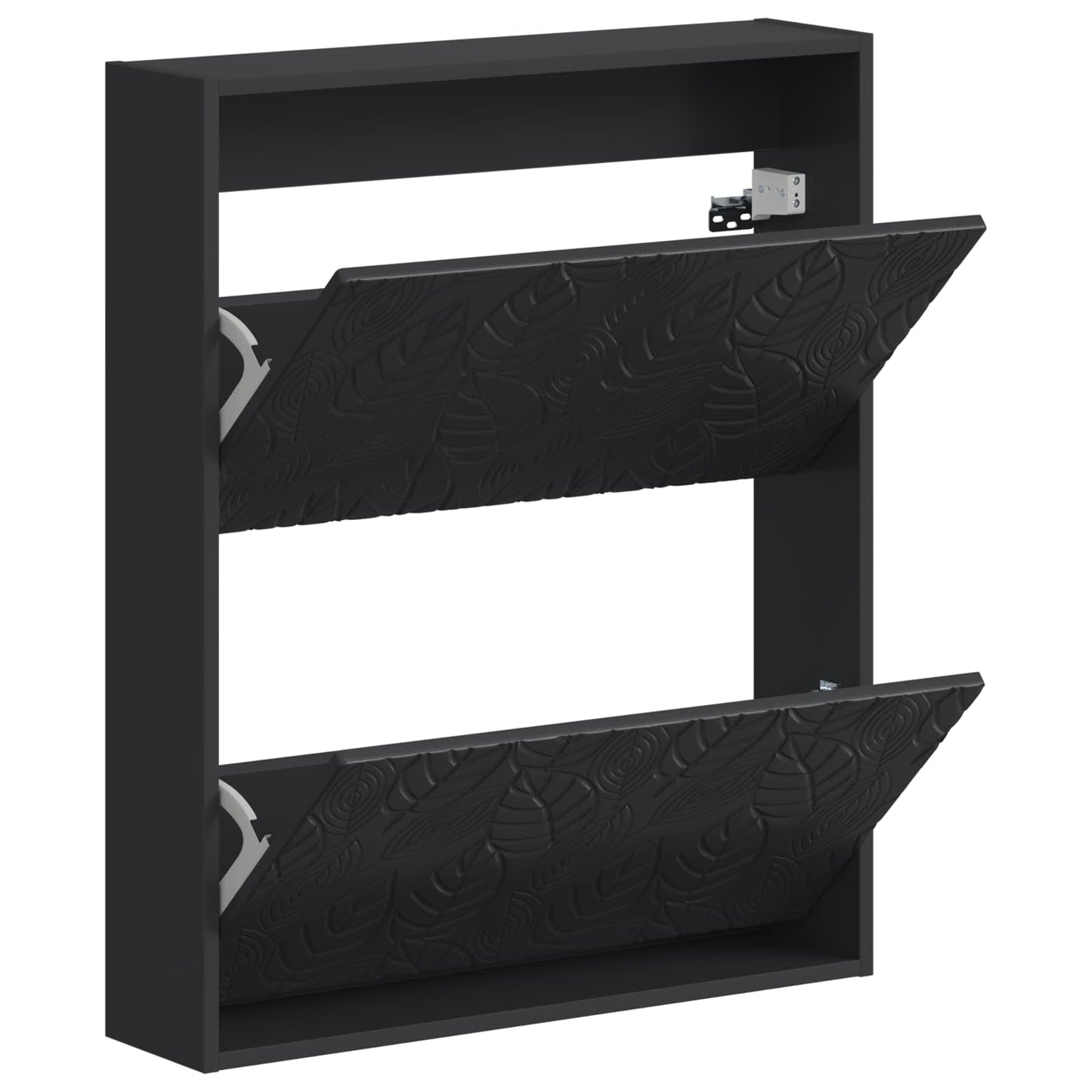 vidaXL Τοίχου Ντουλάπα Παπουτσιών DELFT 71 x 17 x 86 εκ. Μαύρο