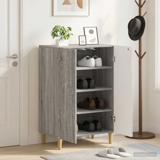 vidaXL Ντουλάπα Παπουτσιών DELFT 59,5 x 39,5 x 90 εκ. Γκρι Sonoma