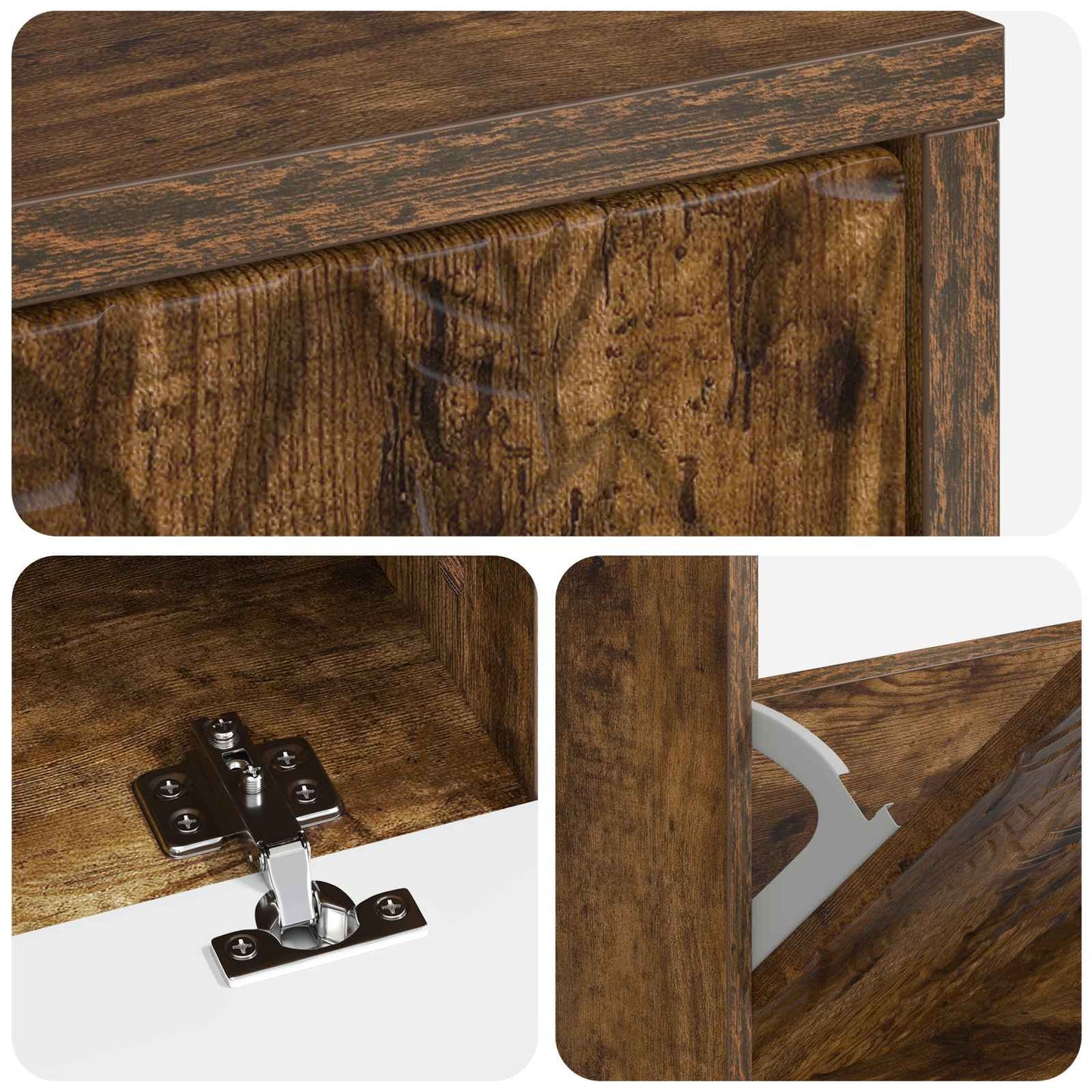 vidaXL Ντουλάπα Παπουτσιών DELFT 78 x 24 x 103 εκ. Επεξεργασμένο Ξύλο