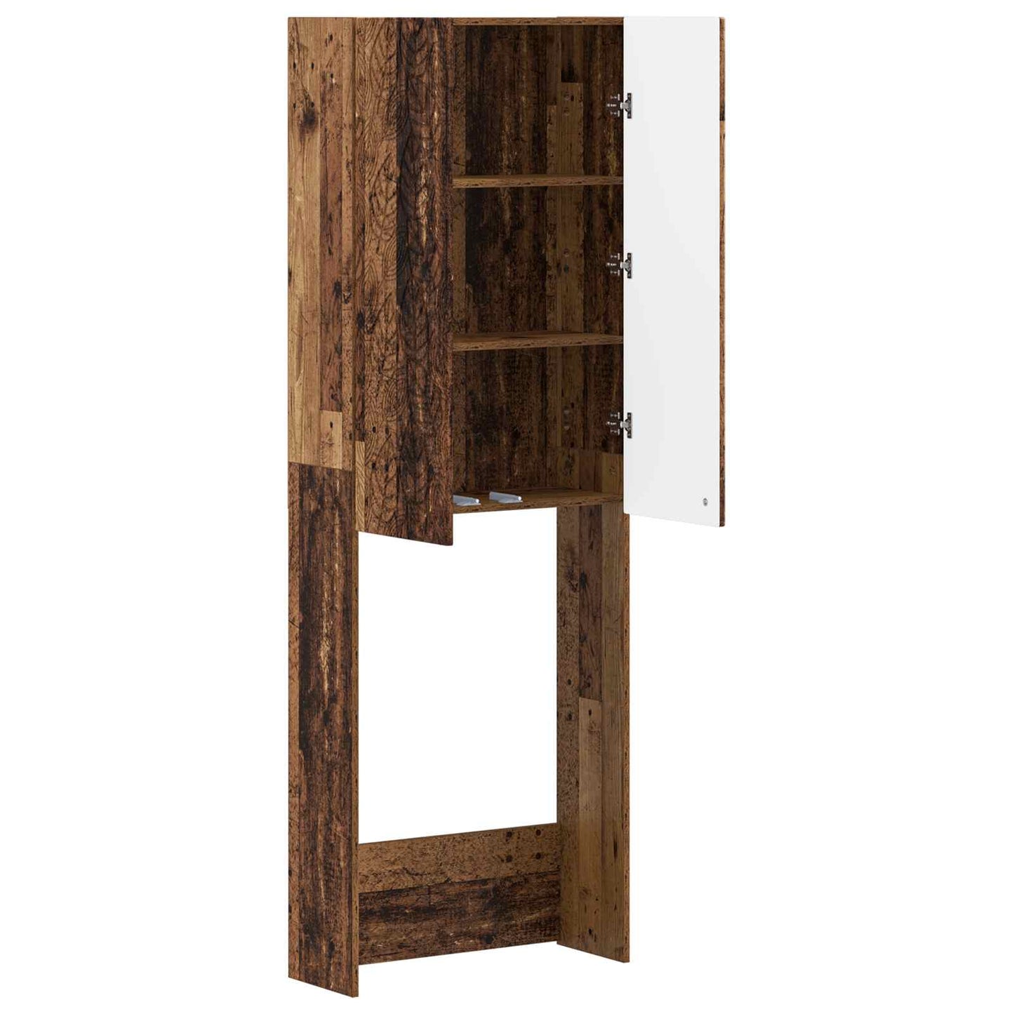 vidaXL Ντουλάπα τουαλέτας DELFT Παλαιωμένο ξύλο 66 x 25,5 x 190 εκ.