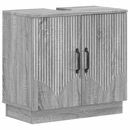 vidaXL Ντουλάπα Νιπτήρα Mπάνιου HOORN Γκρι Sonoma 59,5 x 31,5 x 56 εκ.