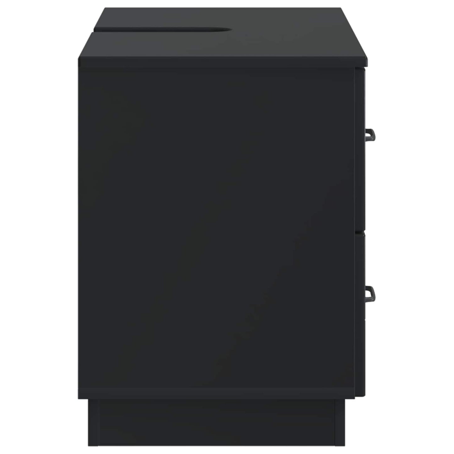 vidaXL Ντουλάπα Νιπτήρα Mπάνιου HOORN Μαύρο 82 x 41 x 56 εκ.