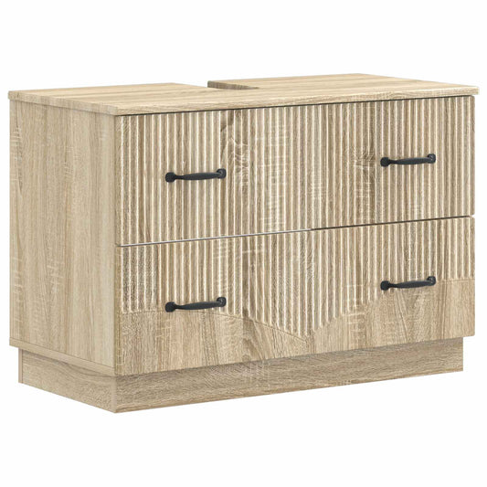 vidaXL Ντουλάπα Νιπτήρα Mπάνιου HOORN Sonoma Δρυς 82 x 41 x 56 εκ.