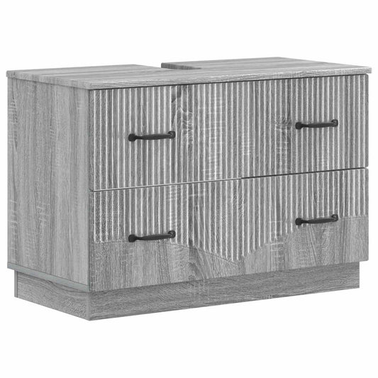 vidaXL Ντουλάπα Νιπτήρα Mπάνιου HOORN Γκρι Sonoma 82 x 41 x 56 εκ.