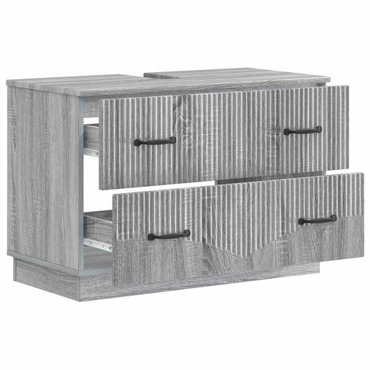 vidaXL Ντουλάπα Νιπτήρα Mπάνιου HOORN Γκρι Sonoma 82 x 41 x 56 εκ.