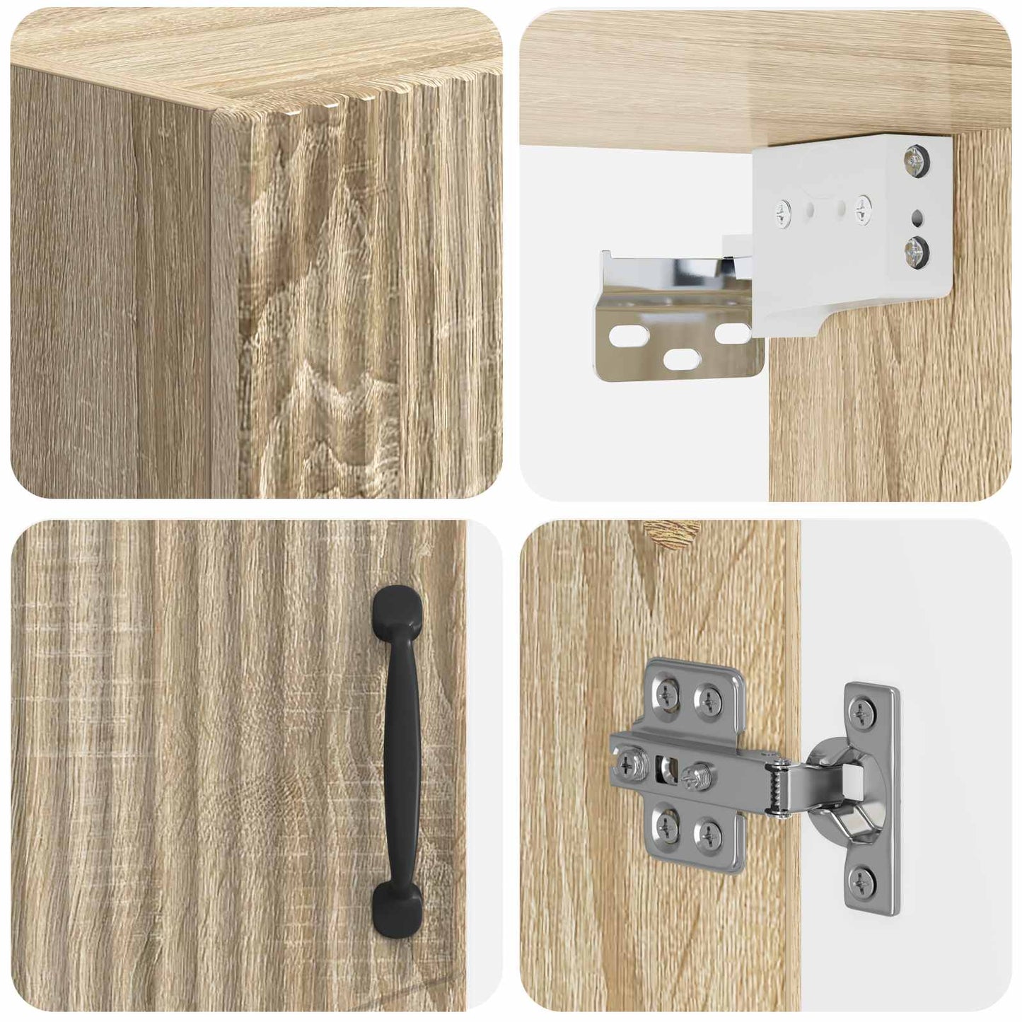vidaXL Ντουλάπα τοίχου μπάνιου HOORN Sonoma Δρυς 30 x 31 x 59 εκ.