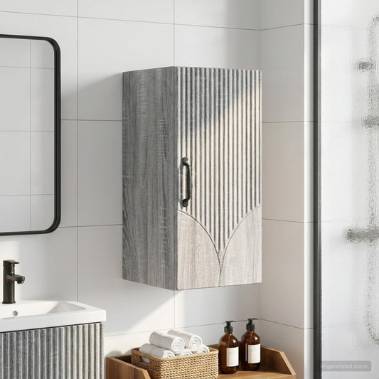 vidaXL Ντουλάπα τοίχου μπάνιου HOORN Γκρι Sonoma 30 x 31 x 59 εκ.