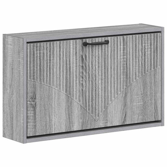 vidaXL Τοίχου Ντουλάπα Παπουτσιών HOORN 71 x 17 x 43 εκ Γκρι Sonoma