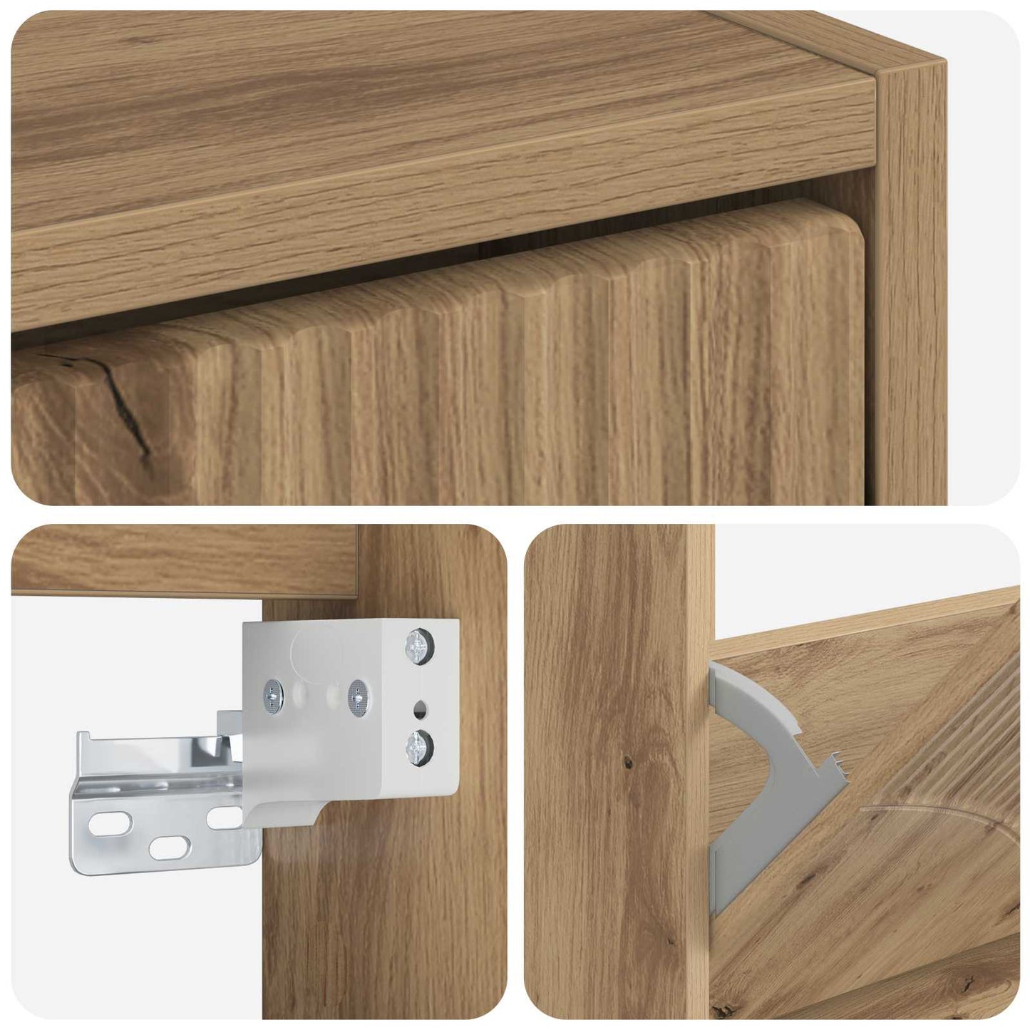 vidaXL Τοίχου Ντουλάπα Παπουτσιών HOORN 71 x 17 x 43 εκ Artisan Δρυς