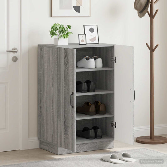 vidaXL Ντουλάπα Παπουτσιών HOORN 59,5 x 39,5 x 87 εκ Γκρι Sonoma