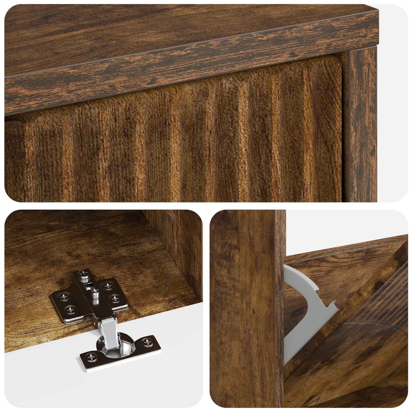 vidaXL Ντουλάπα Παπουτσιών HOORN 78 x 24 x 100 εκ. Επεξεργασμένο Ξύλο