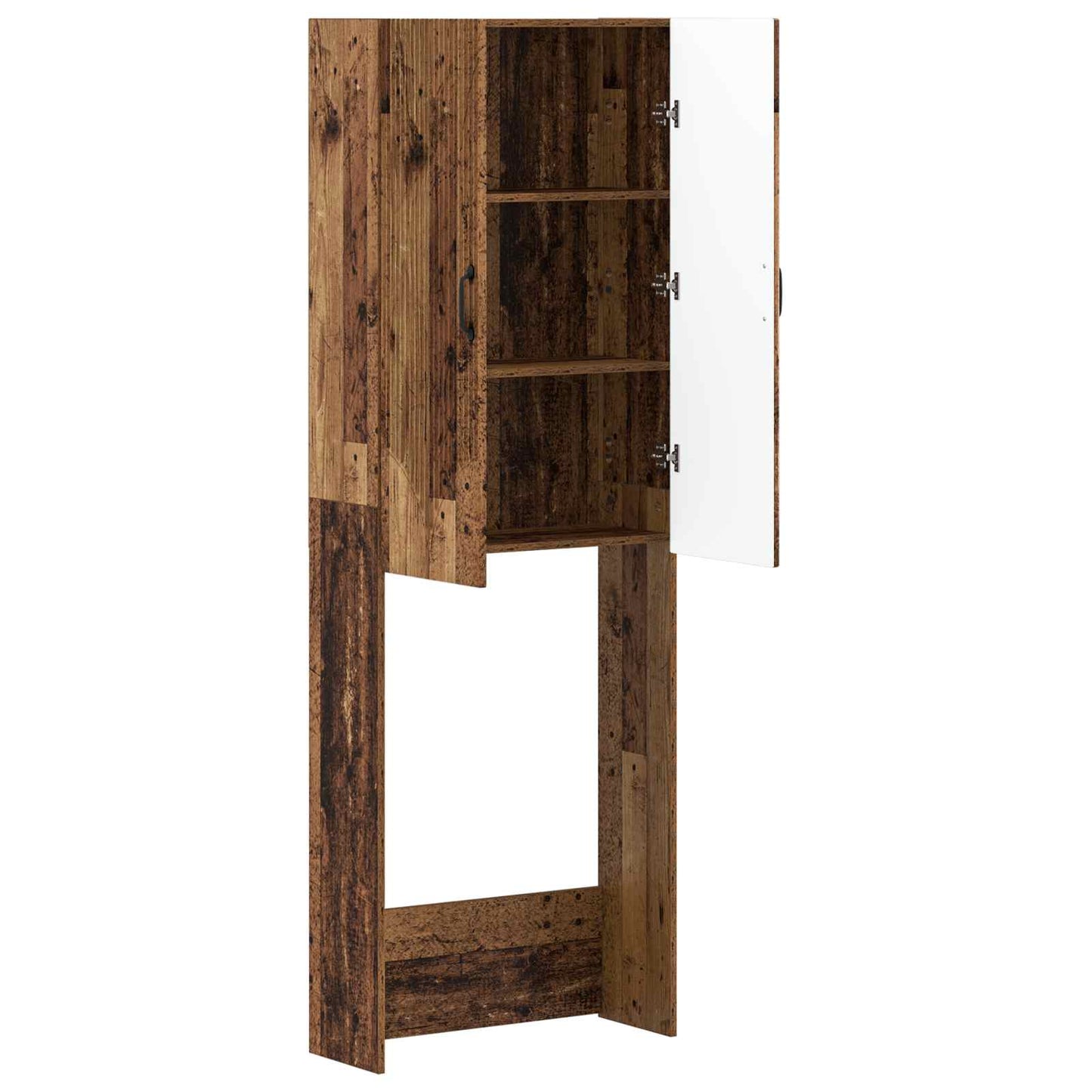 vidaXL Ντουλάπα τουαλέτας HOORN Παλαιωμένο ξύλο 66 x 25,5 x 190 εκ.