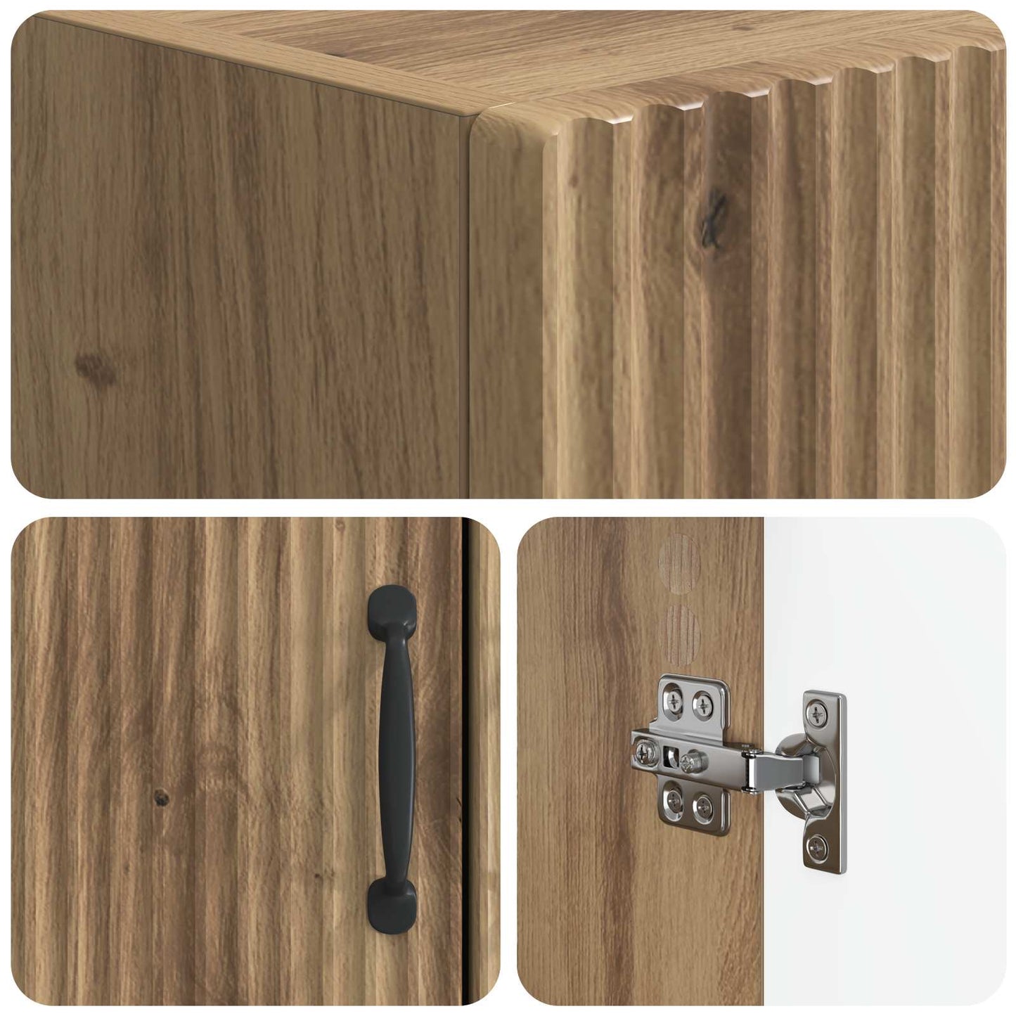 vidaXL Ντουλάπα τουαλέτας HOORN Artisan Δρυς 66 x 25,5 x 190 εκ.