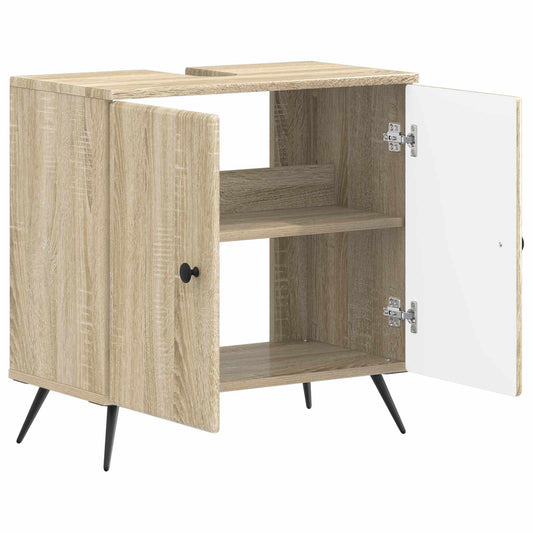 vidaXL Ντουλάπα Νιπτήρα Mπάνιου BREDA Sonoma Δρυς 59,5 x 31,5 x 59 εκ.