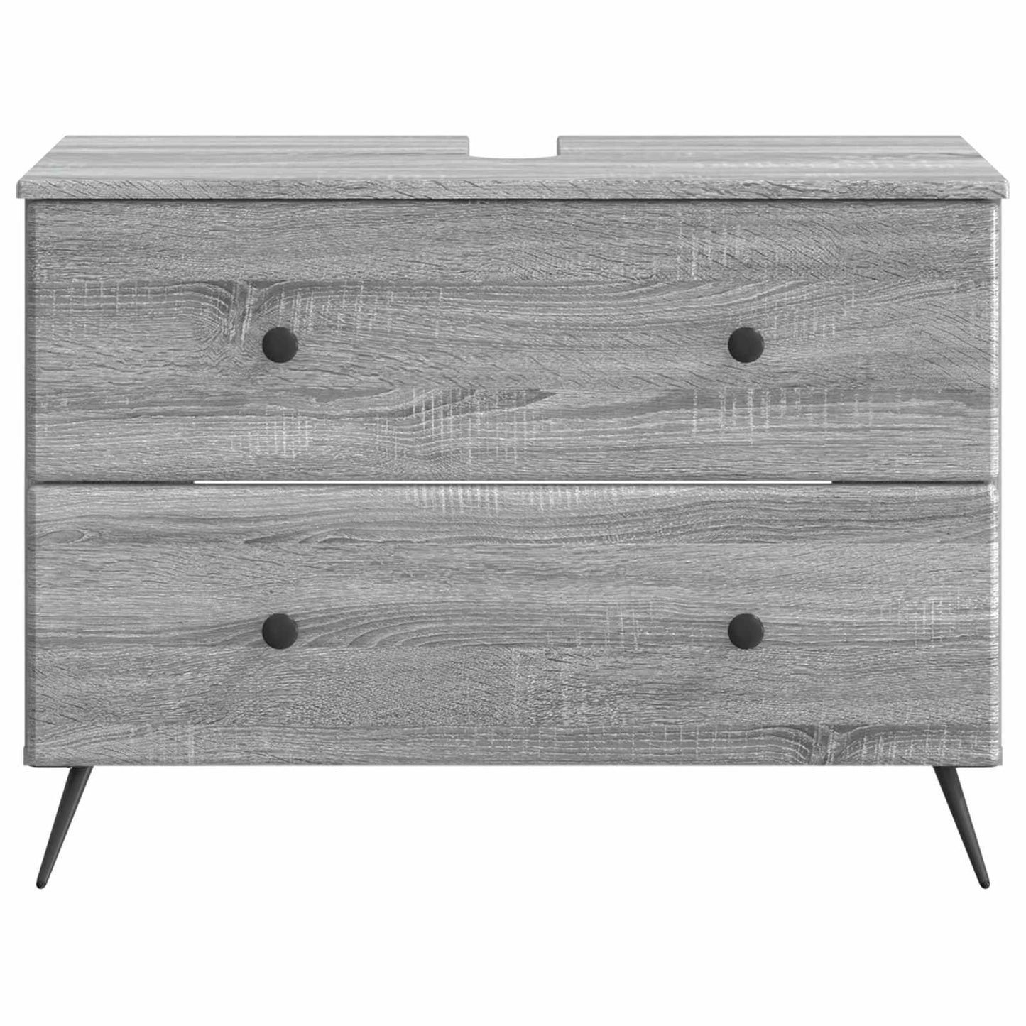 vidaXL Ντουλάπα Νιπτήρα Mπάνιου BREDA Γκρι Sonoma 82 x 41 x 59 εκ